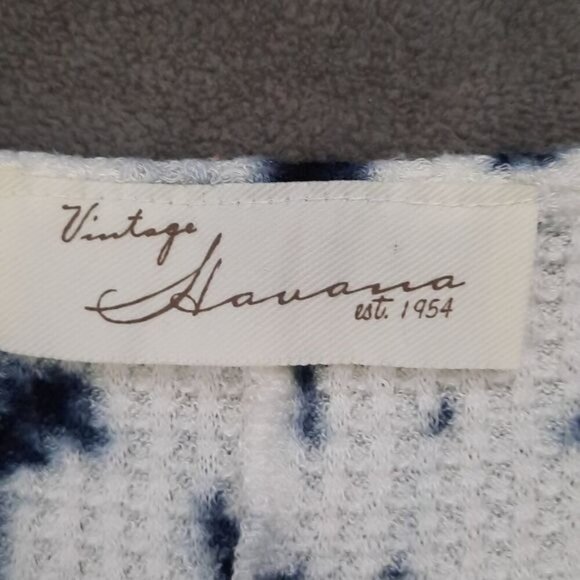 Vintage Havana Tye Dye Sleeveless Knit Pointed Hem Tank Top Size Small - Picture 3 of 10